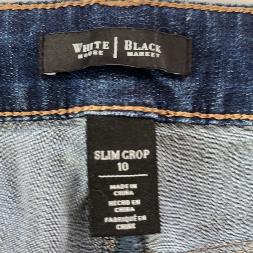 WHBM Slim Crop Jeans - Picture 9 of 10